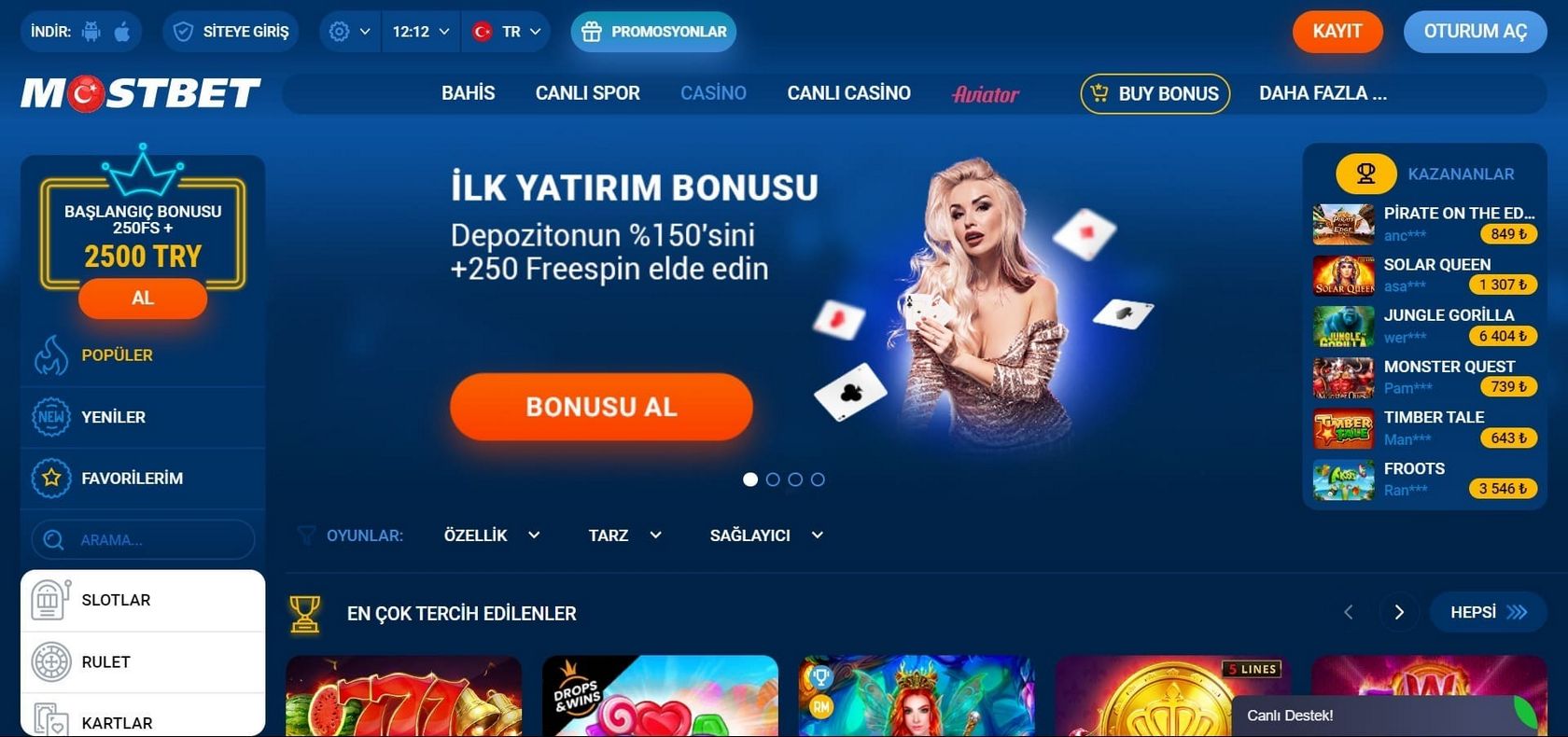 Mostbet App herunterladen